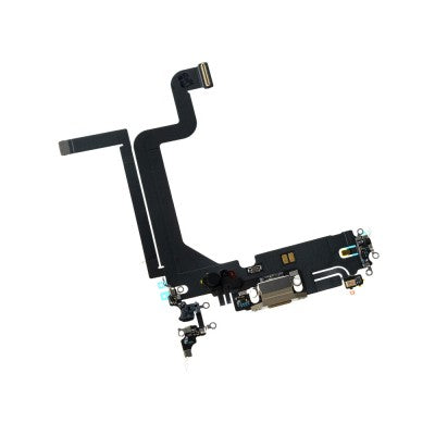 Charging Port for iPhone 14 Pro Max (Purple)-Gold Charging Port for iPhone 14 Pro Max (Purple)-Gold